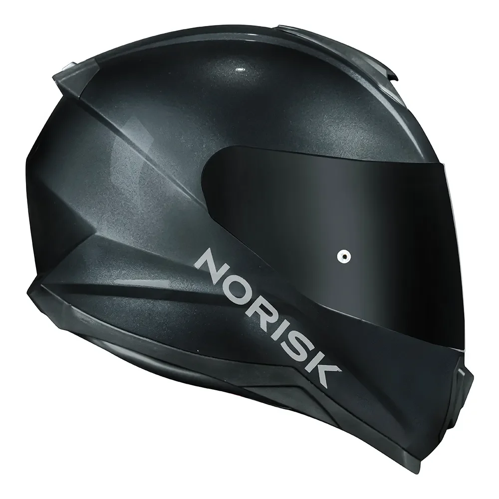 nori Capacete Norisk Fab Razor Solid Titanium - Spinelli Motos Boutique